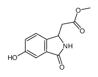 methyl (5-hydroxy-3-oxo-2,3-dihydro-1H-isoindol-1-yl)acetate结构式