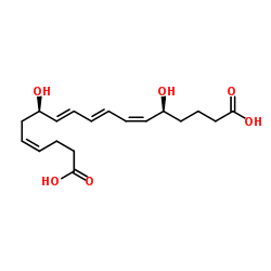 18-hydroxy-18-oxo-dinorleukotriene B4 structure