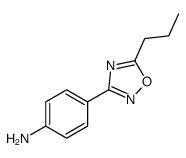 4-(5-propyl-1,2,4-oxadiazol-3-yl)aniline structure