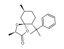 (3R,5R,6R,9S)-3,9-dimethyl-6-(2-phenylpropan-2-yl)-1,4-dioxaspiro[4.5]decan-2-one Structure