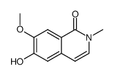 6-hydroxy-7-methoxy-2-methylisoquinolin-1(2H)-one结构式