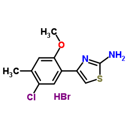 4-(5-Chloro-2-methoxy-4-methylphenyl)-1,3-thiazol-2-amine hydrobromide (1:1) Structure