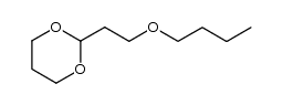 2-(2-butoxyethyl)-1,3-dioxane Structure