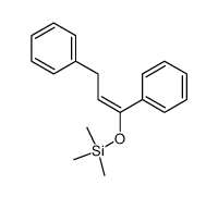 (E)-1,3-diphenyl-1-(trimethylsiloxy)-1-propene Structure