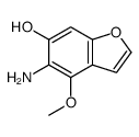 5-amino-4-methoxy-1-benzofuran-6-ol Structure