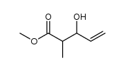 3-hydroxy-2-methylpent-4-enoic acid methyl ester结构式