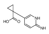 1-(6-aminopyridin-3-yl)cyclopropane-1-carboxylic acid结构式