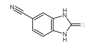 1,3-二氢-2-硫氧代-1H-苯并咪唑-5-甲腈结构式