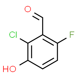 2-Chloro-6-fluoro-3-hydroxybenzaldehyde structure