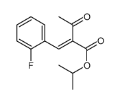 propan-2-yl 2-[(2-fluorophenyl)methylidene]-3-oxobutanoate Structure