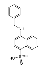 4-benzylamino-naphthalene-1-sulfonic acid Structure