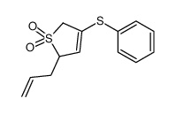 4-phenylsulfanyl-2-prop-2-enyl-2,5-dihydrothiophene 1,1-dioxide Structure