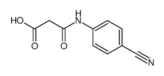 3-((4-cyanophenyl)amino)-3-oxopropanoic acid结构式