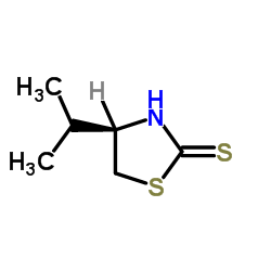 (R)-4-异丙基噻唑啉-2-硫酮结构式