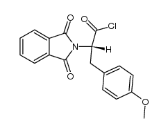 O-methyl-N-phthaloyl-(S)-tyrosyl chloride Structure