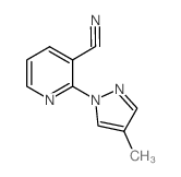 2-(4-methyl-1H-pyrazol-1-yl)nicotinonitrile picture