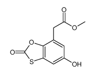 methyl 2-(5-hydroxy-2-oxo-1,3-benzoxathiol-7-yl)acetate Structure