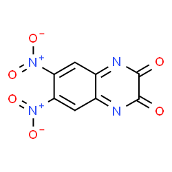 6,7-Dinitro-2,3-quinoxalinedione structure