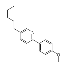 2-(4-methoxyphenyl)-5-pentylpyridine结构式