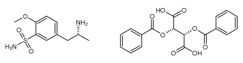 (R)-5-(2-aminopropyl)-2-methoxybenzenesulfonamide dibenzoyl-D-tartrate结构式