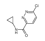 6-chloro-N-cyclopropylpyridazine-3-carboxamide Structure