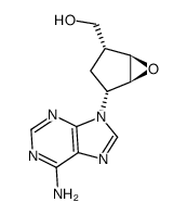 [4-(6-amino-purin-9-yl)-6-oxa-bicyclo[3.1.0]hexan-2-yl]-methanol结构式
