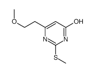 6-(2-methoxyethyl)-2-methylsulfanyl-1H-pyrimidin-4-one结构式