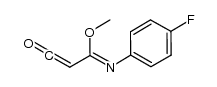 methyl N-(4-fluorophenyl)-3-oxoacrylimidate结构式