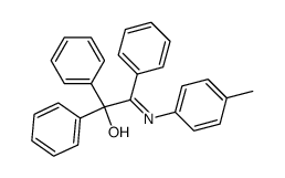 1,1,2-triphenyl-2-p-tolylimino-ethanol结构式