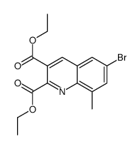 6-Bromo-8-methylquinoline-2,3-dicarboxylic acid diethyl ester结构式