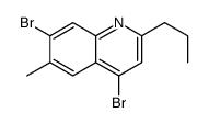 4,7-dibromo-6-methyl-2-propylquinoline结构式