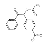 Ethanone, 2-(acetyloxy)-2-(4-nitrophenyl)-1-phenyl- (en) Structure