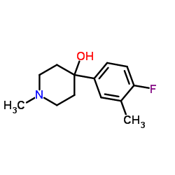 4-(4-Fluoro-3-methylphenyl)-1-methyl-4-piperidinol Structure