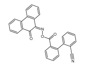 O-(2'-cyano-2-biphenylylcarbonyl)-9,10-phenathrenequinone oxime Structure