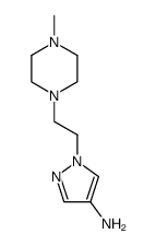 1-(2-(4-methylpiperazin-1-yl)ethyl)-1H-pyrazol-4-amine结构式