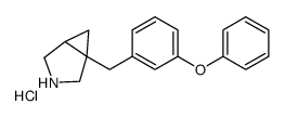1-(3-Phenoxybenzyl)-3-azabicyclo[3.1.0]hexane hydrochloride (1:1)结构式