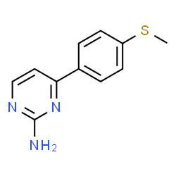 4-[4-(Methylthio)phenyl]pyrimidin-2-amine structure