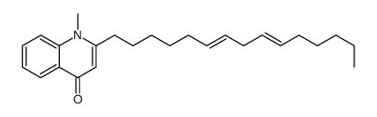 1-Methyl-2-[(6Z,9Z)-6,9-pentadecadiene]-4(1H)-quinolone Structure