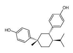 (1α,3α,4β)-4,4'-<1-Methyl-4-(1-methylethyl)-1,3-cyclohexanediyl>bisphenol Structure