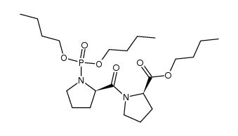 (R)-butyl 1-((R)-1-(dibutoxyphosphoryl)pyrrolidine-2-carbonyl)pyrrolidine-2-carboxylate Structure