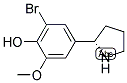 4-((2S)PYRROLIDIN-2-YL)-2-BROMO-6-METHOXYPHENOL Structure