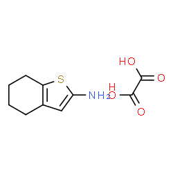 4,5,6,7-四氢苯并[B]噻吩-2-胺草酸盐结构式