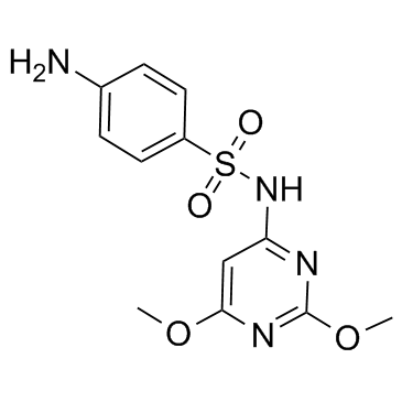 Sulfadimethoxine structure
