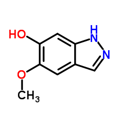 5-methoxy-1H-indazol-6-ol结构式