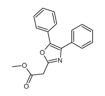 methyl 2-(4,5-diphenyl-1,3-oxazol-2-yl)acetate结构式