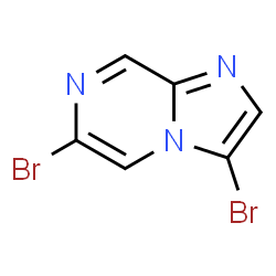 3,6-Dibromoimidazo[1,2-a]pyrazine结构式