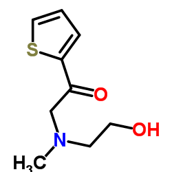2-[(2-Hydroxyethyl)(methyl)amino]-1-(2-thienyl)ethanone Structure