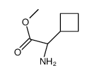 (R)-2-氨基-2-环丁基乙酸甲酯结构式