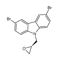 (S)-3,6-dibromo-9-(oxiran-2-ylmethyl)-9H-carbazole Structure