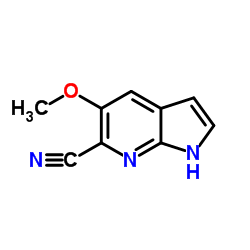 5-Methoxy-1H-pyrrolo[2,3-b]pyridine-6-carbonitrile Structure